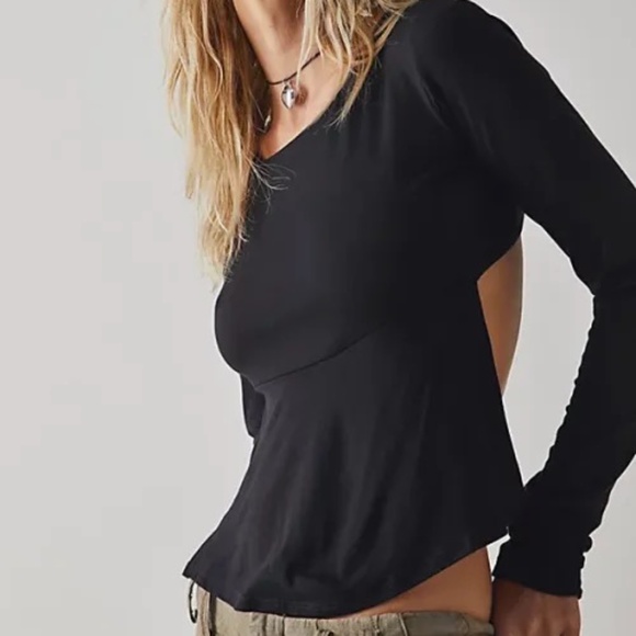 RED Free People Romy Top - Picture 2 of 2